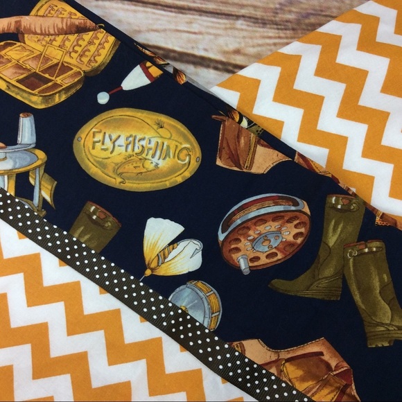 NEW Handmade Fly Fishing Pillowcase Set 2 Standard - Picture 3 of 3